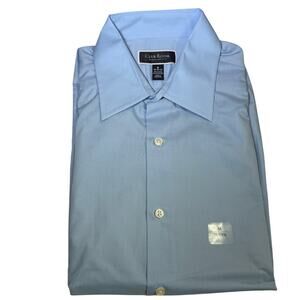 Club Room Men's Regular Fit Solid Dress Shirt, placid Blue Medium $60